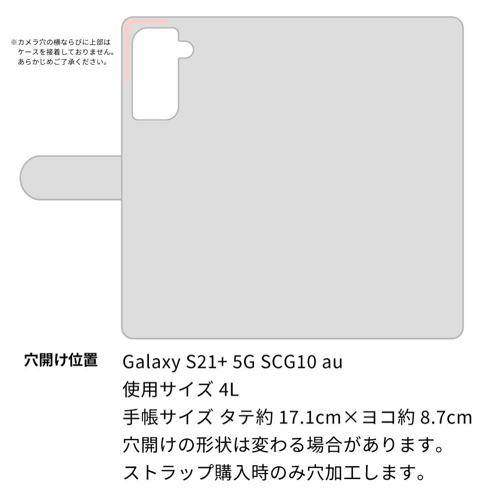 Galaxy S21+ 5G SCG10 au スマホケース 手帳型 イタリアンレザー KOALA 本革 ベルト付き 耐衝撃