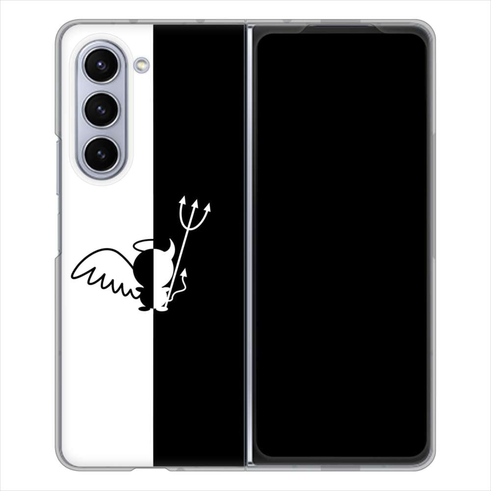 Galaxy Z Fold5 SCG22 au 027 ハーフデビット ハードケース 背面印刷