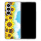 Galaxy Z Fold5 SCG22 au 148 ひまわり畑 ハードケース 背面印刷