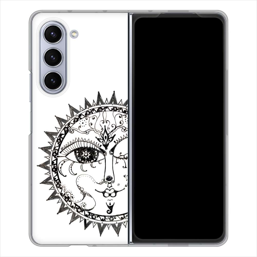 Galaxy Z Fold5 SCG22 au 207 太陽神 ハードケース 背面印刷