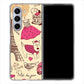 Galaxy Z Fold5 SCG22 au LOVE フランス ハードケース 背面印刷