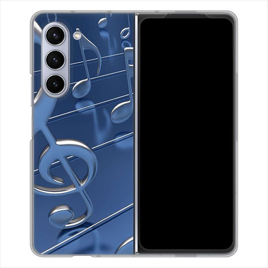 Galaxy Z Fold5 SCG22 au 音符 ハードケース 背面印刷