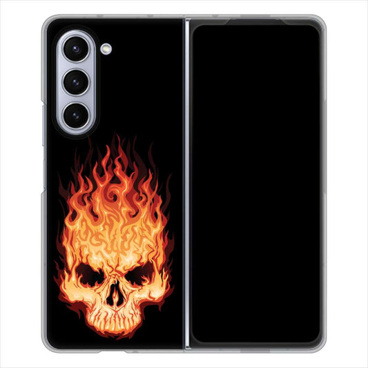 Galaxy Z Fold5 SCG22 au 364 ドクロの怒り ハードケース 背面印刷