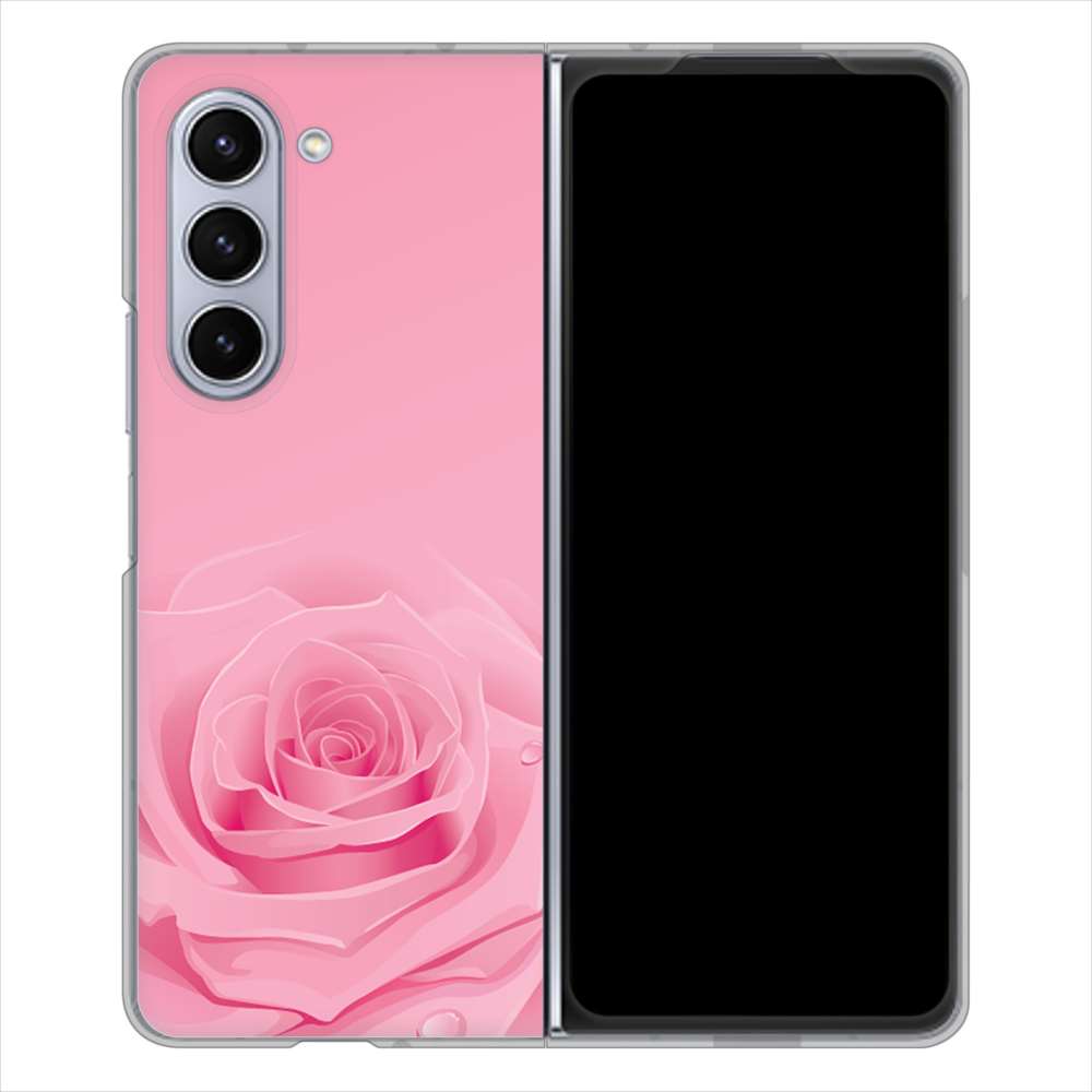 Galaxy Z Fold5 SCG22 au バラ ハードケース 背面印刷