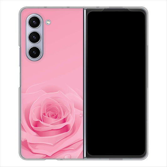 Galaxy Z Fold5 SCG22 au バラ ハードケース 背面印刷