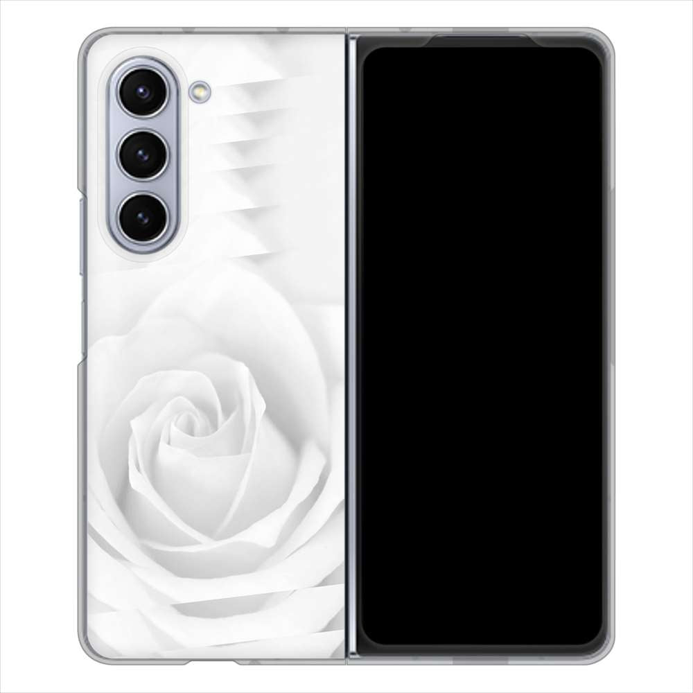 Galaxy Z Fold5 SCG22 au バラ ハードケース 背面印刷