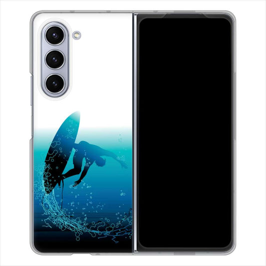 Galaxy Z Fold5 SCG22 au 416 カットバック ハードケース 背面印刷