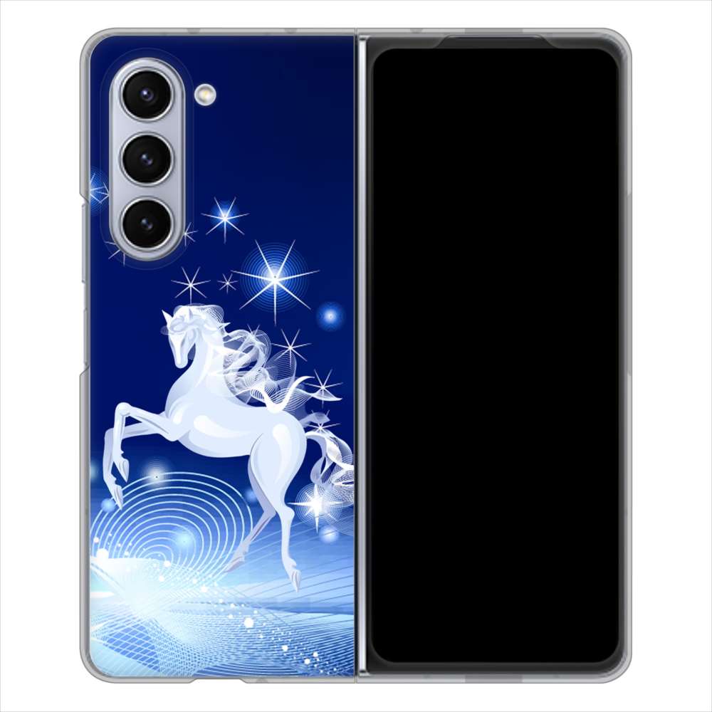 Galaxy Z Fold5 SCG22 au 436 ペガサス ハードケース 背面印刷