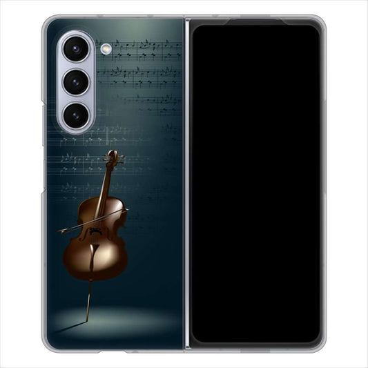 Galaxy Z Fold5 SCG22 au 441 楽譜 ハードケース 背面印刷
