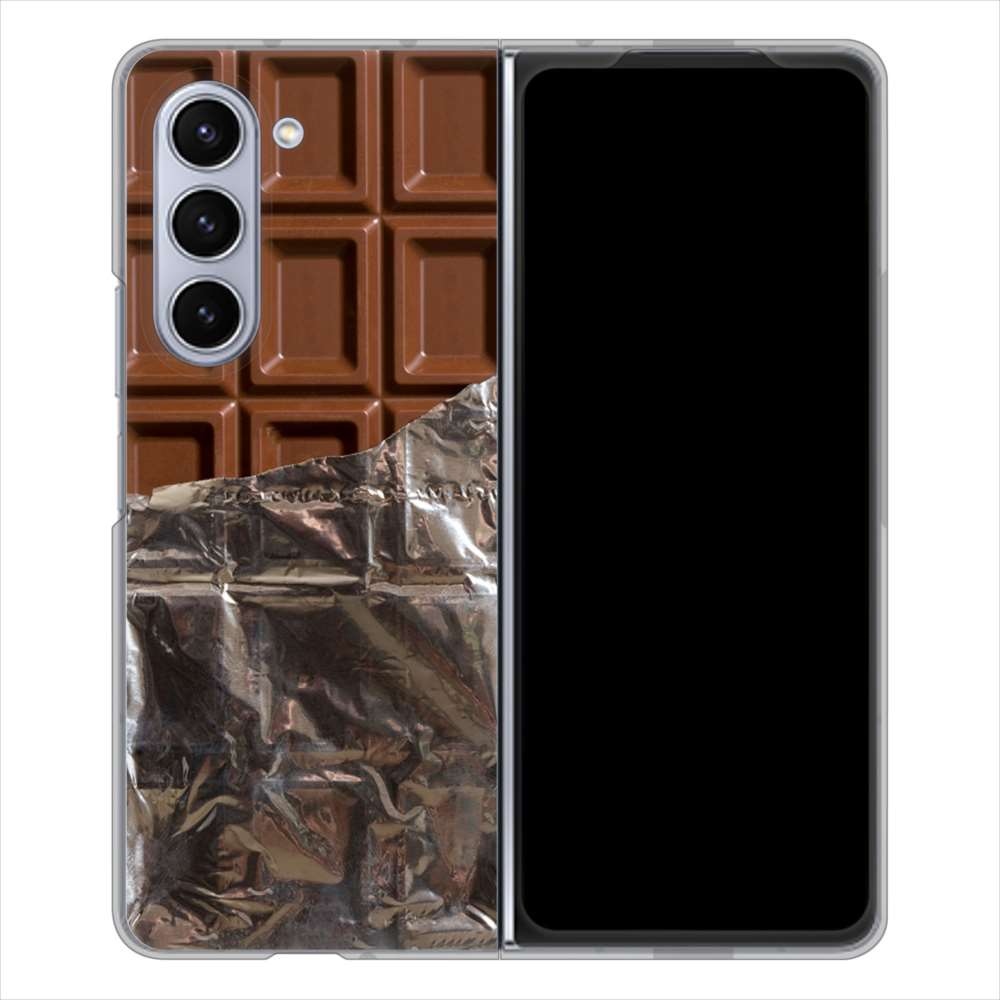 Galaxy Z Fold5 SCG22 au 板チョコ ハードケース 背面印刷