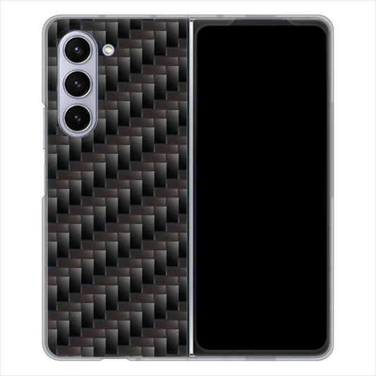 Galaxy Z Fold5 SCG22 au 461 カーボン ハードケース 背面印刷
