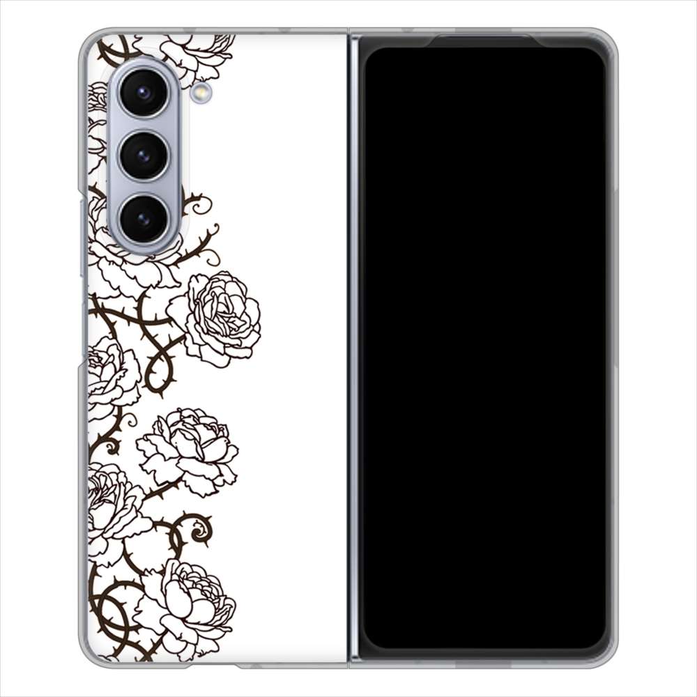 Galaxy Z Fold5 SCG22 au 467 イバラ ハードケース 背面印刷