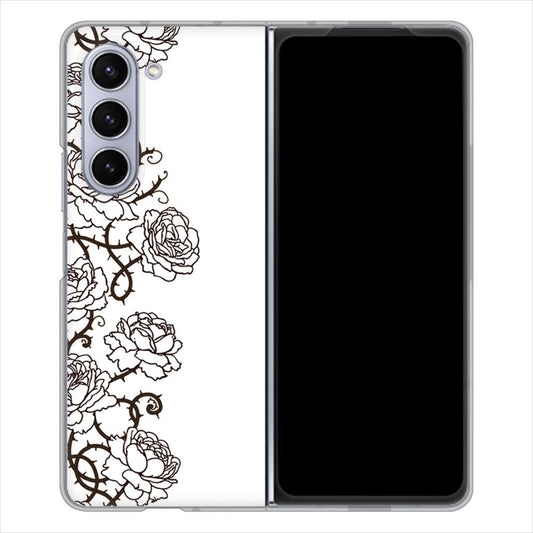 Galaxy Z Fold5 SCG22 au 467 イバラ ハードケース 背面印刷