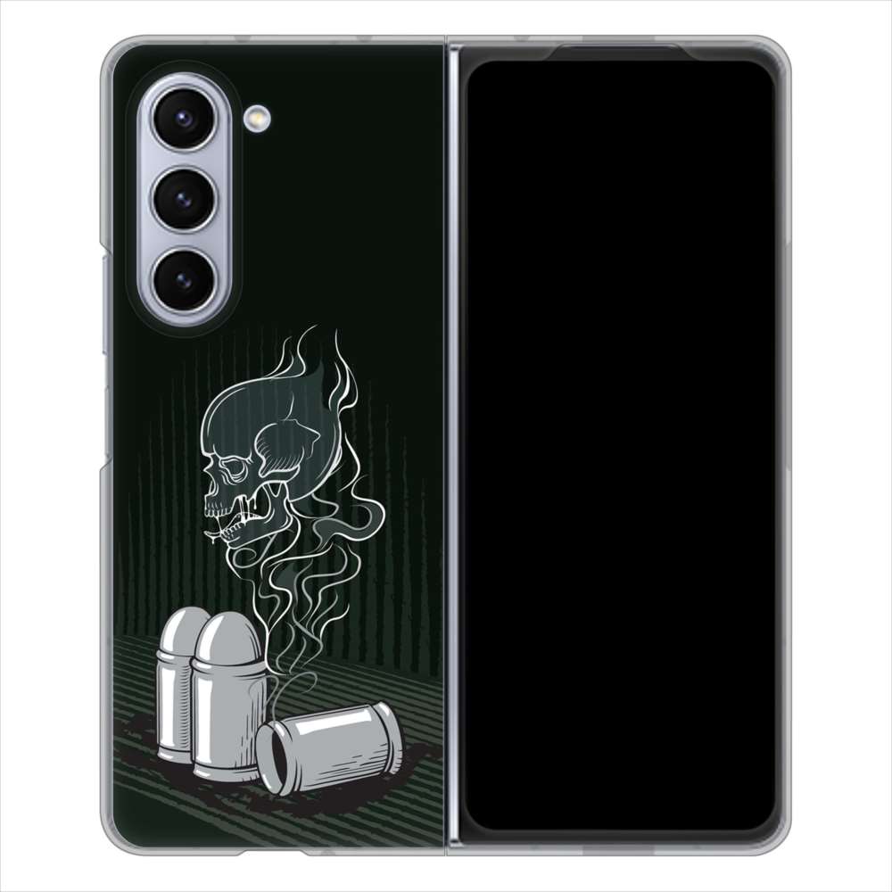 Galaxy Z Fold5 SCG22 au 481 弾丸 ハードケース 背面印刷