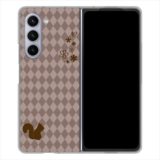 Galaxy Z Fold5 SCG22 au 515 リス ハードケース 背面印刷