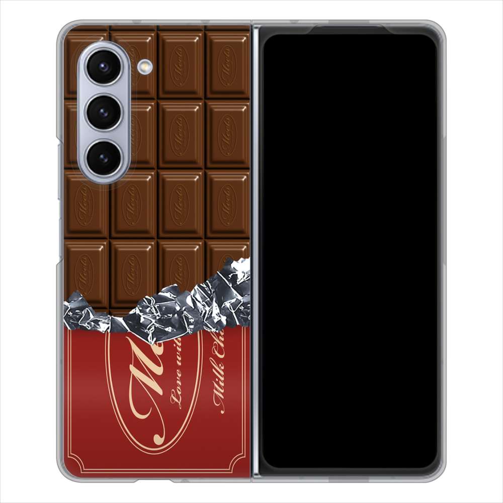 Galaxy Z Fold5 SCG22 au 板チョコ ハードケース 背面印刷