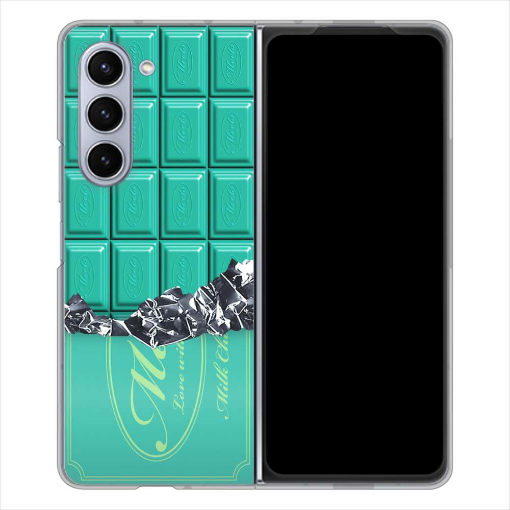 Galaxy Z Fold5 SCG22 au 板チョコ ハードケース 背面印刷