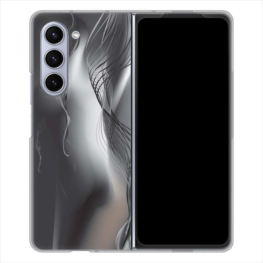 Galaxy Z Fold5 SCG22 au 566 ボディウォール ハードケース 背面印刷