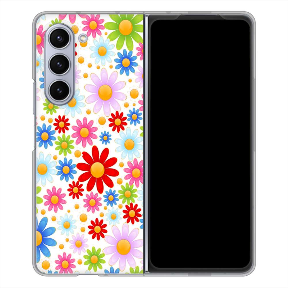 Galaxy Z Fold5 SCG22 au リバティプリント ハードケース 背面印刷