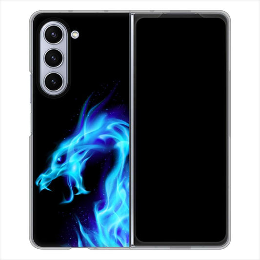 Galaxy Z Fold5 SCG22 au ドラゴン ハードケース 背面印刷