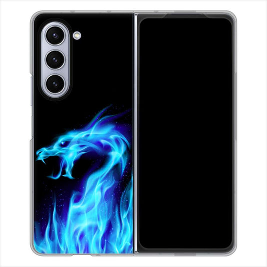 Galaxy Z Fold5 SCG22 au ドラゴン ハードケース 背面印刷
