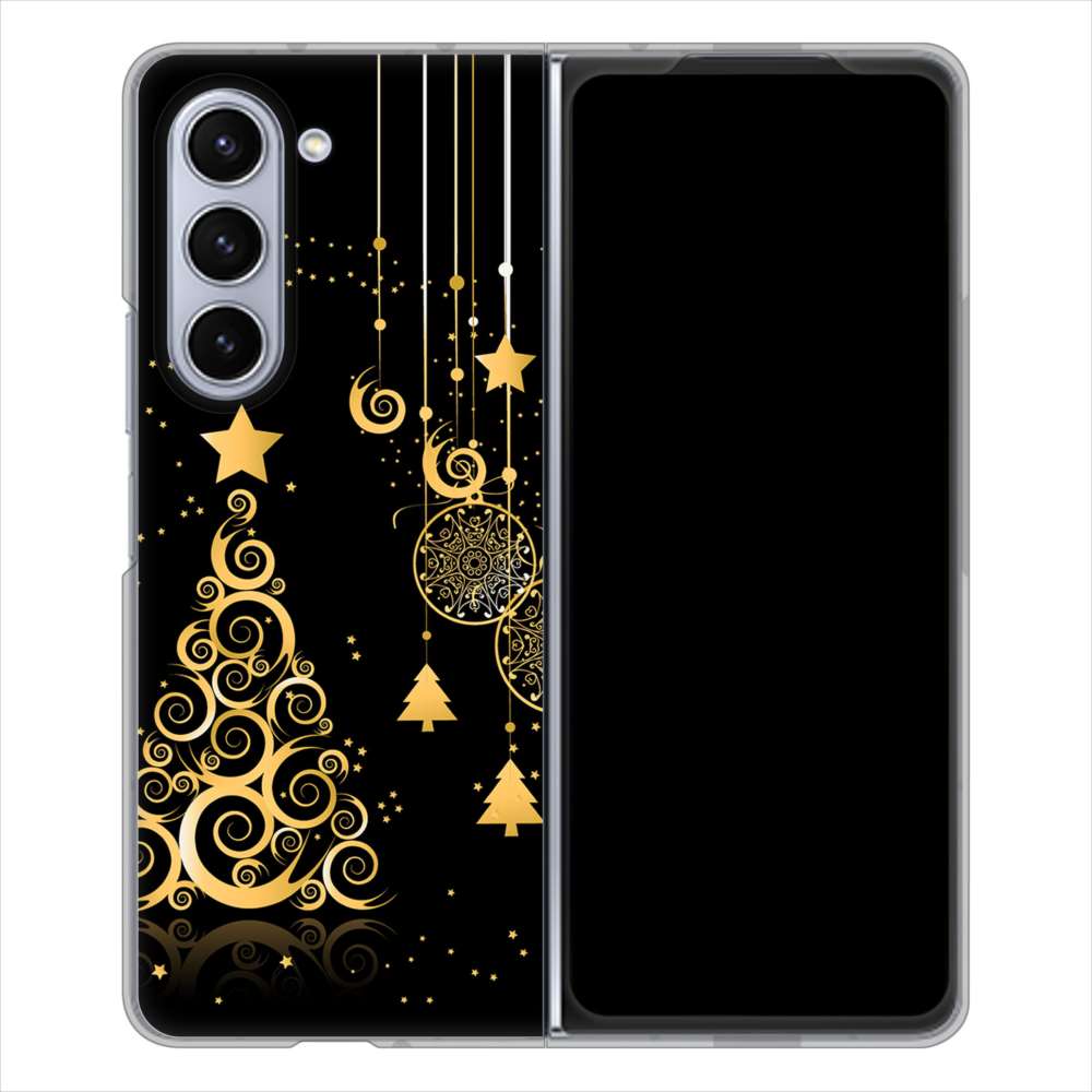 Galaxy Z Fold5 SCG22 au クリスマス ハードケース 背面印刷