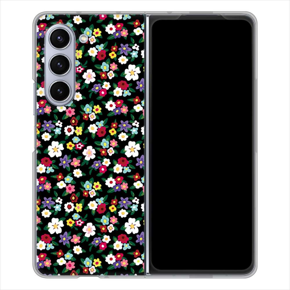 Galaxy Z Fold5 SCG22 au リバティプリント ハードケース 背面印刷