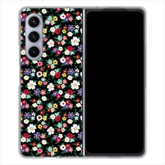 Galaxy Z Fold5 SCG22 au リバティプリント ハードケース 背面印刷