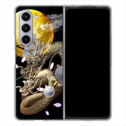 Galaxy Z Fold5 SCG22 au 龍 ハードケース 背面印刷