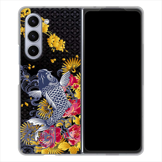 Galaxy Z Fold5 SCG22 au 鯉 ハードケース 背面印刷