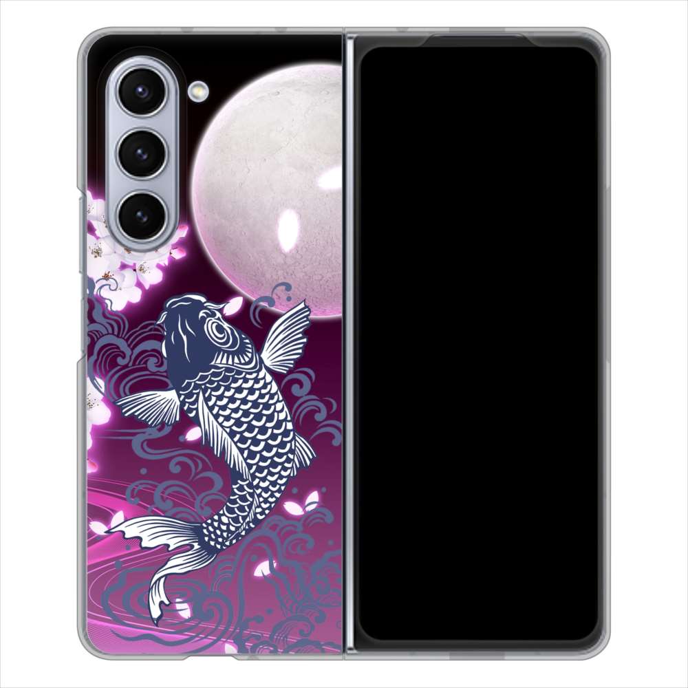 Galaxy Z Fold5 SCG22 au 鯉 ハードケース 背面印刷
