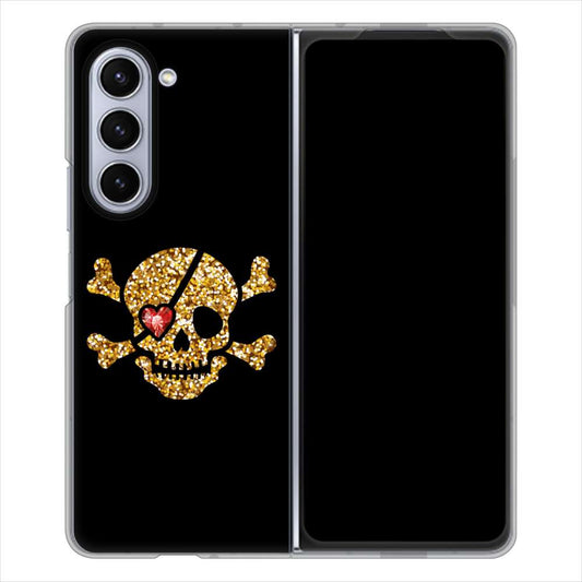 Galaxy Z Fold5 SCG22 au 1082 海賊ドクロ ハードケース 背面印刷