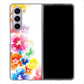 Galaxy Z Fold5 SCG22 au 1209 光と花 ハードケース 背面印刷