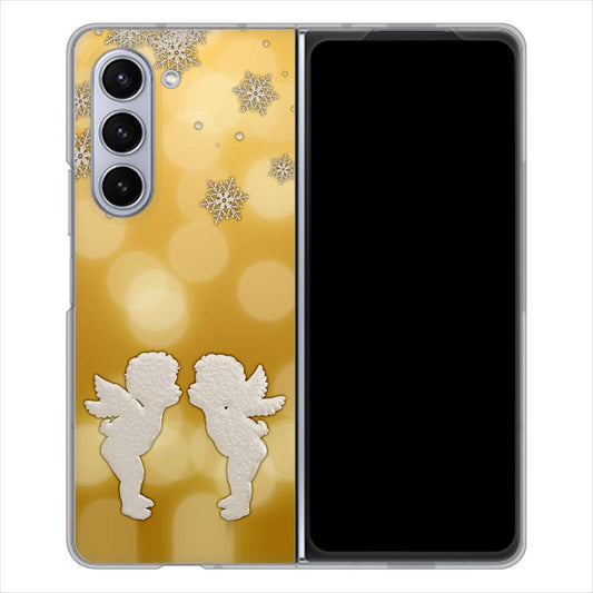 Galaxy Z Fold5 SCG22 au エンジェル ハードケース 背面印刷