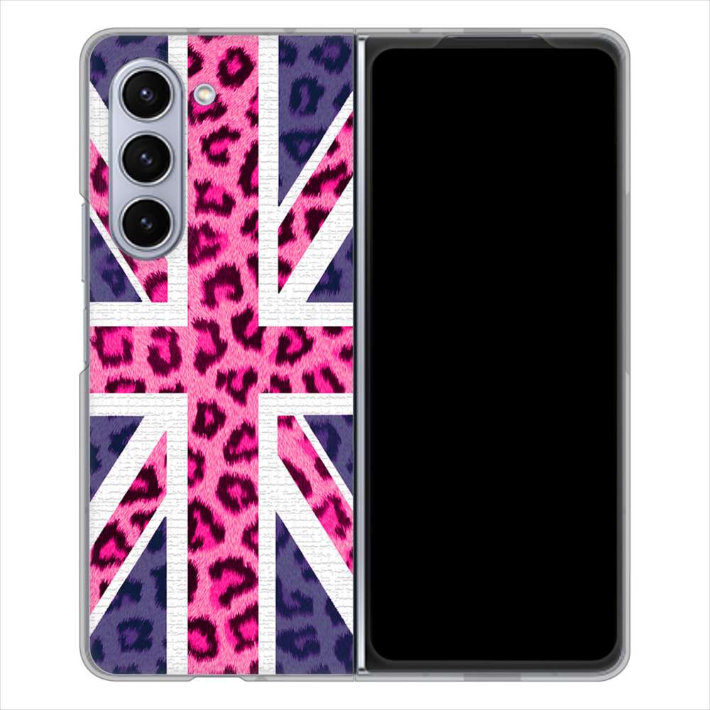 Galaxy Z Fold5 SCG22 au ユニオンジャック ハードケース 背面印刷