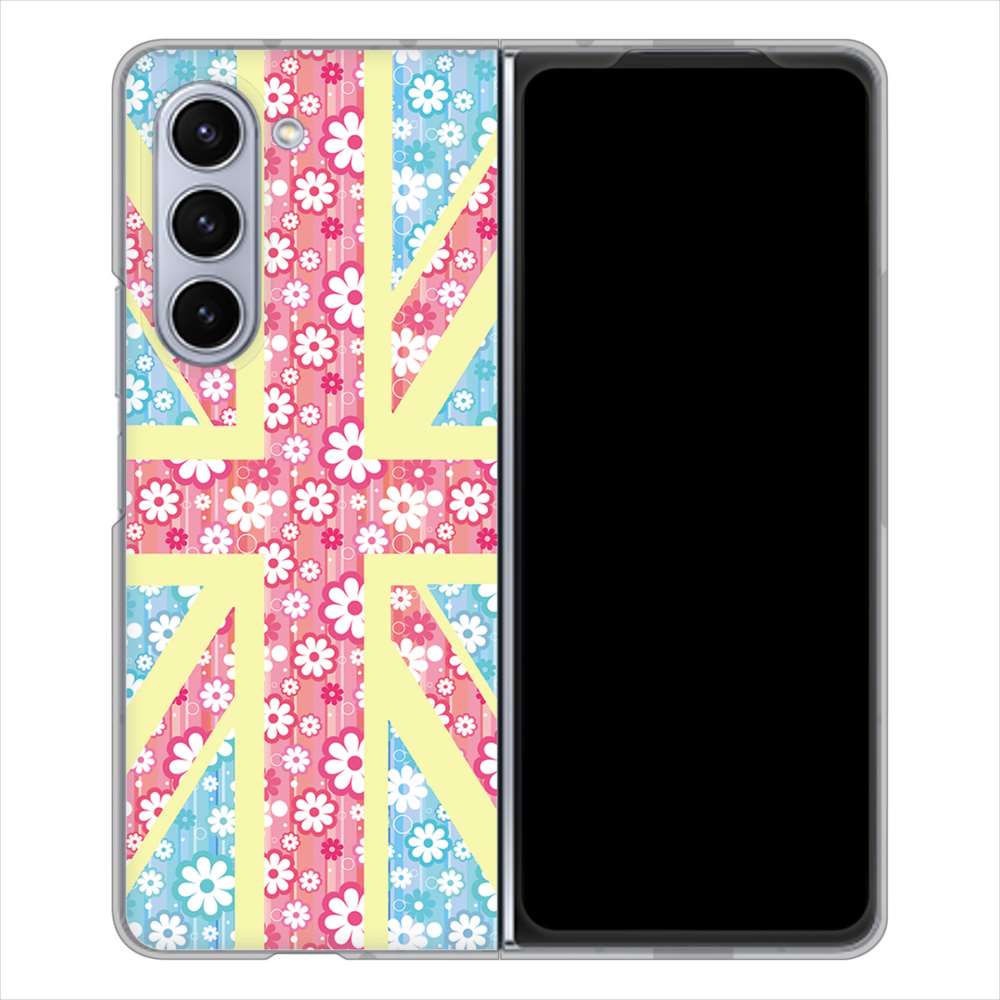 Galaxy Z Fold5 SCG22 au ユニオンジャック ハードケース 背面印刷