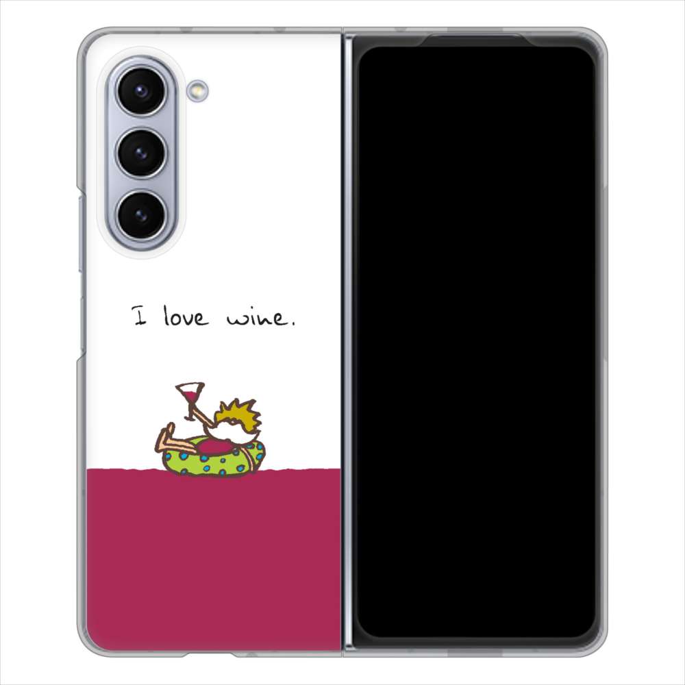 Galaxy Z Fold5 SCG22 au IA811 ワインの神様 ハードケース 背面印刷