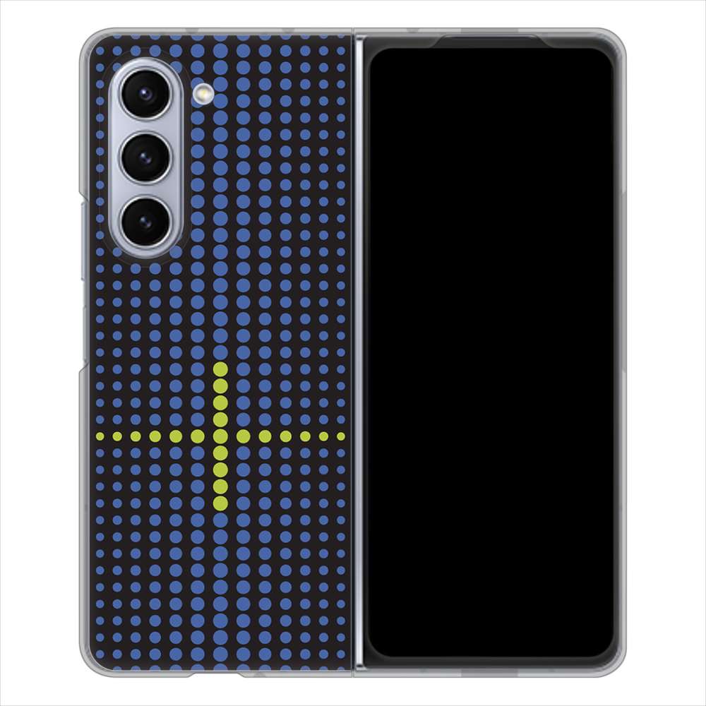 Galaxy Z Fold5 SCG22 au IB907 グラデーションドット ハードケース 背面印刷