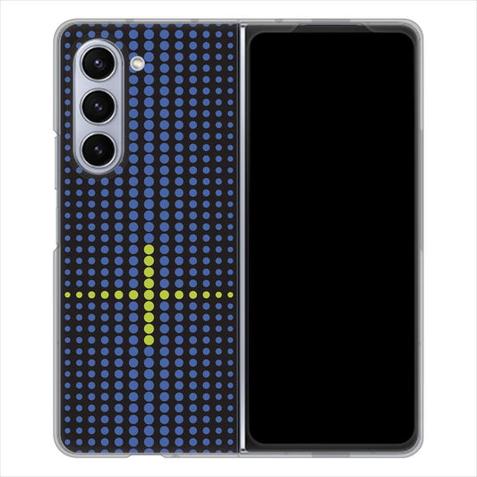Galaxy Z Fold5 SCG22 au IB907 グラデーションドット ハードケース 背面印刷