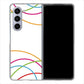 Galaxy Z Fold5 SCG22 au IB912 重なり合う曲線 ハードケース 背面印刷