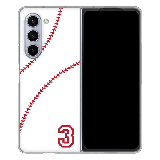 Galaxy Z Fold5 SCG22 au baseball ハードケース 背面印刷
