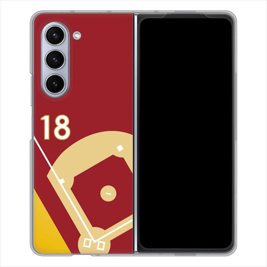 Galaxy Z Fold5 SCG22 au baseball ハードケース 背面印刷