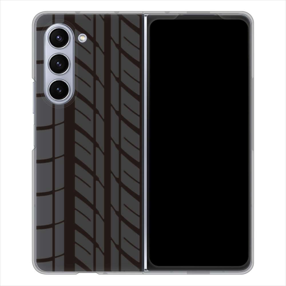 Galaxy Z Fold5 SCG22 au IB931 タイヤ ハードケース 背面印刷