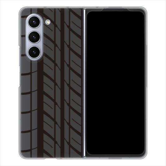 Galaxy Z Fold5 SCG22 au IB931 タイヤ ハードケース 背面印刷