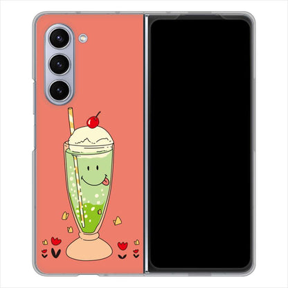 Galaxy Z Fold5 SCG22 au スイーツイラスト ハードケース 背面印刷