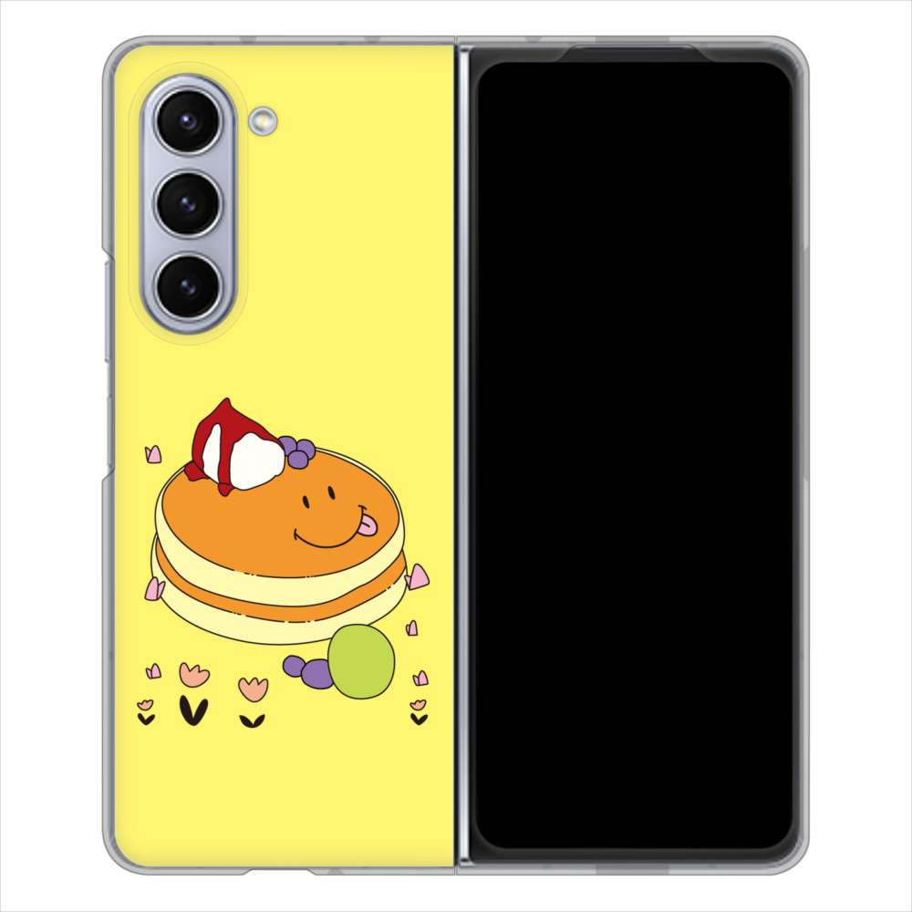 Galaxy Z Fold5 SCG22 au スイーツイラスト ハードケース 背面印刷