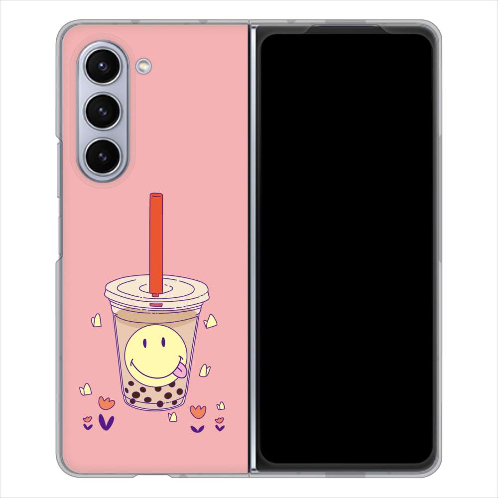 Galaxy Z Fold5 SCG22 au スイーツイラスト ハードケース 背面印刷