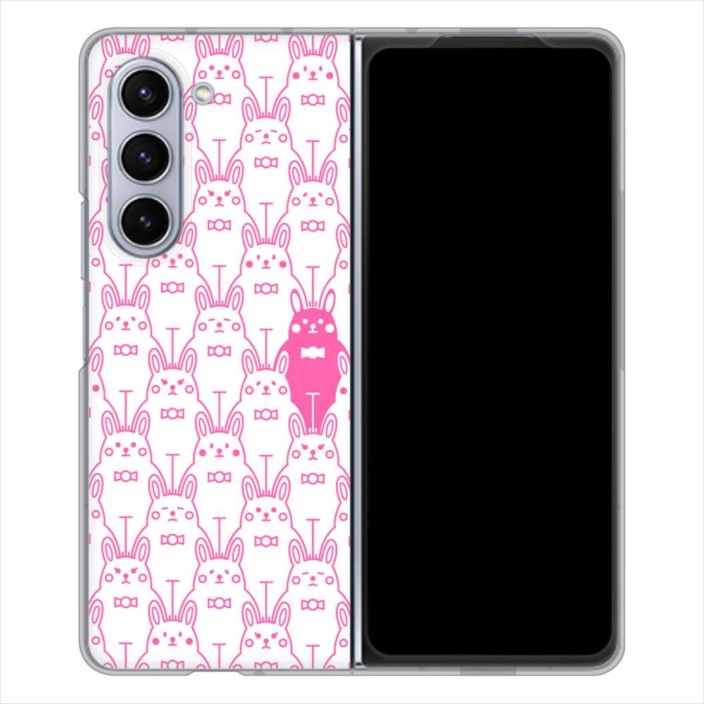Galaxy Z Fold5 SCG22 au パターンアニマル ハードケース 背面印刷
