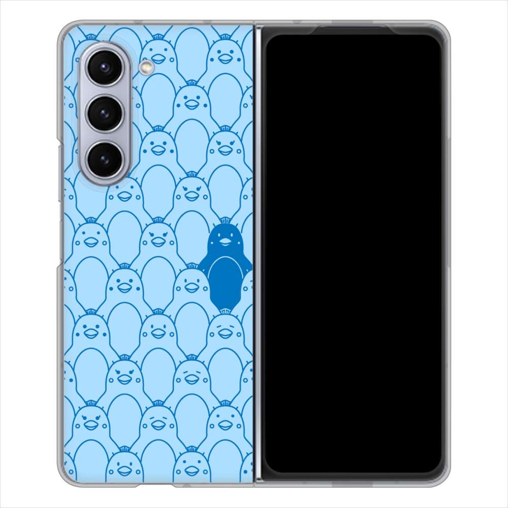 Galaxy Z Fold5 SCG22 au パターンアニマル ハードケース 背面印刷
