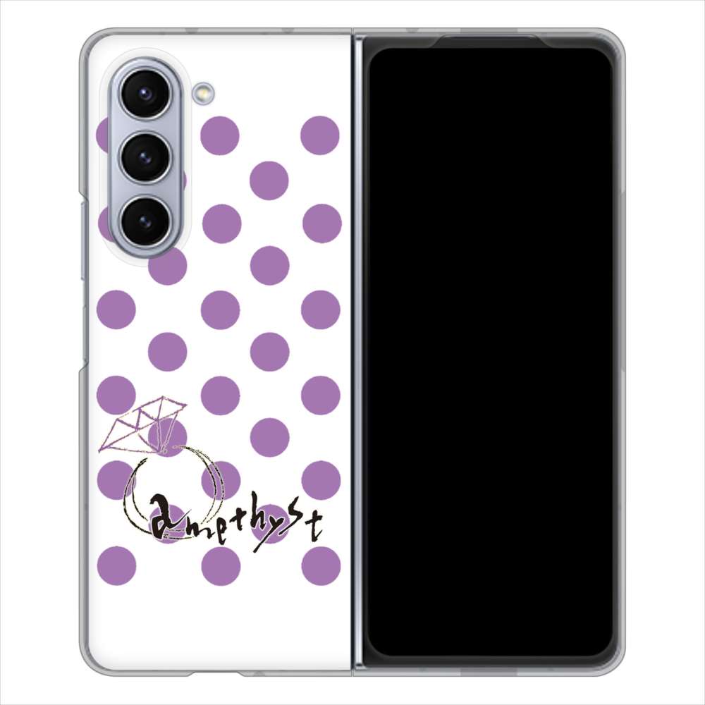 Galaxy Z Fold5 SCG22 au 大野詠舟 誕生石 ハードケース 背面印刷